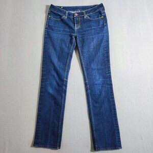 Buffalo Jeans women's sz 30 ink blue colour Selvedge Low rise Straight leg denim